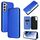 Per Samsung Galaxy S22 + Cassa del telefono a flip orizzontale a flip orizzontale in fibra di carbonio (blu) Per Samsung Galaxy S22 + Cassa del telefono a flip orizzontale a flip orizzontale in fibra di carbonio (blu)