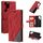 Per Samsung Galaxy S22 Ultra 5G Skin Self Senti Splicing Horizontal flip custodia in pelle flip (rosso) Per Samsung Galaxy S22 Ultra 5G Skin Self Senti Splicing Horizontal flip custodia in pelle flip (rosso)