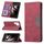 Per Samsung Galaxy S22 Ultra 5G Magnetic Spliting Phone Custodia in pelle (rosso)