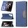 Per Samsung Galaxy S22 Ultra 5G custodia a giunzione magnetica in pelle con giunzione (blu) Per Samsung Galaxy S22 Ultra 5G custodia a giunzione magnetica in pelle con giunzione (blu)