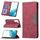 Per Samsung Galaxy S22 5G custodia per cellulare magnetica con giunzione (rosso) Per Samsung Galaxy S22 5G custodia per cellulare magnetica con giunzione (rosso)