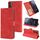 Per Samsung Galaxy S22 Ultra 5G Fantasy Classic Classic Skin-Feel Vitello Texture Magnetico Fibbia Magnetica orizzontale Flip PU Custodia in pelle PU con supporto e carta Slot & Portafoglio (rosso) Per Samsung Galaxy S22 Ultra 5G Fantasy Classic Classic Skin-Feel Vitello Texture Magnetico Fibbia Magnetica orizzontale Flip PU Custodia in pelle PU con supporto e carta Slot & Portafoglio (rosso)