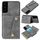 Per Samsung Galaxy S22 + 5G Doppio fibbia PU + TPU Cassa del telefono magnetico (grigio) Per Samsung Galaxy S22 + 5G Doppio fibbia PU + TPU Cassa del telefono magnetico (grigio)