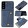 Per Samsung Galaxy S22 + 5G Doppio fibbia PU + TPU Cassa del telefono magnetico (blu) Per Samsung Galaxy S22 + 5G Doppio fibbia PU + TPU Cassa del telefono magnetico (blu)