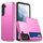 Per Samsung Galaxy S22 5G Cassa del telefono di armatura antiurto con slot per schede (Rose Red)