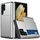 Per Samsung Galaxy S22 Ultra 5G Ammortizzatore Ammortizzatore con slot per schede (argento) Per Samsung Galaxy S22 Ultra 5G Ammortizzatore Ammortizzatore con slot per schede (argento)