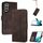 Per Samsung Galaxy S22 + 5G cubic skin sento cassa del telefono in pelle flip (caffè scuro) Per Samsung Galaxy S22 + 5G cubic skin sento cassa del telefono in pelle flip (caffè scuro)