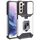 Per Samsung Galaxy S22 + 5G Coperchio fotografica scorrevole Design PC + TPU Cassa del telefono antiurto con porta anello e slot per schede (argento) Per Samsung Galaxy S22 + 5G Coperchio fotografica scorrevole Design PC + TPU Cassa del telefono antiurto con porta anello e slot per schede (argento)