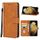 Cassa del telefono in pelle per Samsung Galaxy S21 Ultra 5G (Brown)