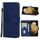 Custodia per cellulare in pelle per Samsung Galaxy S22 Ultra 5G (blu)