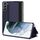 Per Samsung Galaxy S22 + 5G Cassa del telefono in pelle vista finestra (blu) Per Samsung Galaxy S22 + 5G Cassa del telefono in pelle vista finestra (blu)