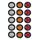 A5015 15 in 1 Rosso + Amber + Lampada da camion di camion bianchi LED LED lampada da marcatura laterale