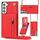 Per Samsung Galaxy S22 + 5G Cassa del telefono della carta della cerniera della cerniera del corpo del corpo (rosso) Per Samsung Galaxy S22 + 5G Cassa del telefono della carta della cerniera della cerniera del corpo del corpo (rosso)