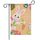 2 pz Biancheria decorativa decorativa di Pasqua forte e durevole Bandiera del giardino (1230-2)
