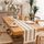 2 pezzi in cotone e lino colorblock Colorblock Tassel Tavolo a rombi a righe Runner, Dimensioni: 30x275cm (2 Gemp + Diamond Lattice)