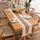 2 pezzi in cotone e biancheria intrecciata colorblock nappa tazza runner a rombo a righe, dimensioni: 30x275 cm (canapa centrale) 2 pezzi in cotone e biancheria intrecciata colorblock nappa tazza runner a rombo a righe, dimensioni: 30x275 cm (canapa centrale)