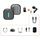 Adattatore per microfono wireless a cancellazione del rumore Professionale per esterni Type-C + Adattatore Apple + microfono esterno Adattatore per microfono wireless a cancellazione del rumore Professionale per esterni Type-C + Adattatore Apple + microfono esterno