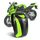 Motocentric 11-MC-0077 Moto EVA Turtle Shell Shell Shelt Zaino da equitazione (verde) Motocentric 11-MC-0077 Moto EVA Turtle Shell Shell Shelt Zaino da equitazione (verde)