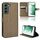 Per Samsung Galaxy S22 + 5g Diamond Texture in pelle Telefono in pelle (Brown) Per Samsung Galaxy S22 + 5g Diamond Texture in pelle Telefono in pelle (Brown)