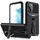 Per Samsung Galaxy S22 + 5G Custodia per telefono con armatura a tripla prova con supporto (nero) Per Samsung Galaxy S22 + 5G Custodia per telefono con armatura a tripla prova con supporto (nero)