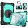 Per Samsung Galaxy Tab S8 + 12,4 pollici SM-X800 / SM-X806 Contrasto Colore Robot Antifondo antiurto + Caso compressa PC (nero + AQUA) Per Samsung Galaxy Tab S8 + 12,4 pollici SM-X800 / SM-X806 Contrasto Colore Robot Antifondo antiurto + Caso compressa PC (nero + AQUA)