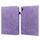 Custodia in tavoletta in pelle in pelle di rilievo fiore di pizzo per Huawei Matepad 11 2021 (viola)