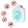 Outdoor Mosquito Repellent Ultrasonic Portable Spray Fragrance Mosquito Repellent(White)