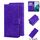 Per Samsung Galaxy S22 + 5g Skin Feel Pure Color flip in pelle custodia in pelle (viola) Per Samsung Galaxy S22 + 5g Skin Feel Pure Color flip in pelle custodia in pelle (viola)