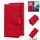 Per Samsung Galaxy S22 + 5G Skin Feel Pure Color flip Pelle custodia in pelle (rosso) Per Samsung Galaxy S22 + 5G Skin Feel Pure Color flip Pelle custodia in pelle (rosso)