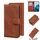 Per Samsung Galaxy S22 + 5G Skin Feel Pure Color flip in pelle custodia in pelle (marrone) Per Samsung Galaxy S22 + 5G Skin Feel Pure Color flip in pelle custodia in pelle (marrone)