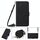 Per Samsung Galaxy S21 Ultra 5G Crossbody 3D in rilievo in rilievo in pelle flip (nero) Per Samsung Galaxy S21 Ultra 5G Crossbody 3D in rilievo in rilievo in pelle flip (nero)