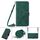 Per Samsung Galaxy S21 Ultra 5G Crossbody 3D in rilievo in rilievo in pelle flip (verde scuro) Per Samsung Galaxy S21 Ultra 5G Crossbody 3D in rilievo in rilievo in pelle flip (verde scuro)