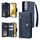 Per Samsung Galaxy S22 + Rivet Buckle 9 Carte Tre Pieghe Custodia in pelle (blu) Per Samsung Galaxy S22 + Rivet Buckle 9 Carte Tre Pieghe Custodia in pelle (blu)