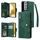 Per Samsung Galaxy S22+ Cannome di fibbia Rivet 9 Fold Case di telefono in pelle (verde) Per Samsung Galaxy S22+ Cannome di fibbia Rivet 9 Fold Case di telefono in pelle (verde)