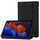 Per Samsung Galaxy Tab S8 + / S7 + custodia in pelle in silicone porta in pelle in silicone (nero) Per Samsung Galaxy Tab S8 + / S7 + custodia in pelle in silicone porta in pelle in silicone (nero)