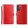 Per Samsung Galaxy S22 Y cuciture orizzontali Flip Leather Case (rosso)