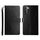 Per Samsung Galaxy S22+ Y cucitura orizzontale Flip Leather Case (nero)