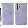 Per Samsung Galaxy S22 Ultra 5G Ethnic Ethnic Ethnic Excreated Pelle Telefono in pelle (Purple)