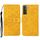 Per Samsung Galaxy S22 5G Ethnic Style Excreated Pelle Telefono Custodia (Yellow) Per Samsung Galaxy S22 5G Ethnic Style Excreated Pelle Telefono Custodia (Yellow)