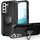 Per Samsung Galaxy S22 + 5G 3 in 1 Hold Holder PC + TPU Telefono (Black)