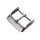 10 pezzi Accessori per orologi con fibbia in acciaio inossidabile a IP, colore: argento 20mm
