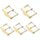 10 pezzi Accessori per orologi con fibbia in acciaio inossidabile a IP, colore: oro 12mm