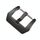 Accessori per orologi con fibbia per perno per perno in acciaio inossidabile da 3 pezzi, colore: 18 mm nero