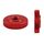 10 pezzi Knurled in lega di alluminio a strato singolo da dado a mano, specifica del prodotto: M3-D11*3Red 10 pezzi Knurled in lega di alluminio a strato singolo da dado a mano, specifica del prodotto: M3-D11*3Red