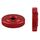 10 pezzi in lega in alluminio knurled in lega singola a strato a mano da dado a mano, specifica del prodotto: M5-D16*4red 10 pezzi in lega in alluminio knurled in lega singola a strato a mano da dado a mano, specifica del prodotto: M5-D16*4red