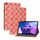 Per Lenovo Tab M10 Plus 10.6 3a Gen. Casetto in pelle Weave Color Weave With Holder (Rose Red)