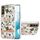 Per Samsung Galaxy S22 5G Ring IMD Flowers TPU Telefono (verde Gardenia)