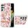 Per Samsung Galaxy S21 Ultra 5G Ring IMD Flowers TPU Telefono (Pink Gardenia) Per Samsung Galaxy S21 Ultra 5G Ring IMD Flowers TPU Telefono (Pink Gardenia)