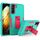 Per Samsung Galaxy S22 5G Thoolt Phone Case (verde + rosso rosa)