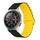 Per Xiaomi Haylou RT / RT2 / GST / GS / RS3 Cinturino in silicone magnetico con fibbia inversa universale (nero giallo) Per Xiaomi Haylou RT / RT2 / GST / GS / RS3 Cinturino in silicone magnetico con fibbia inversa universale (nero giallo)